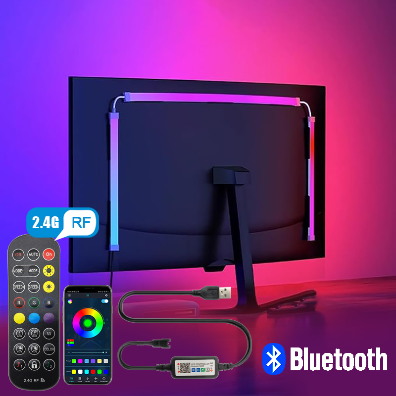 Gaming Accessories Lights - Computer Screen Light Strip Monitor RGBIC