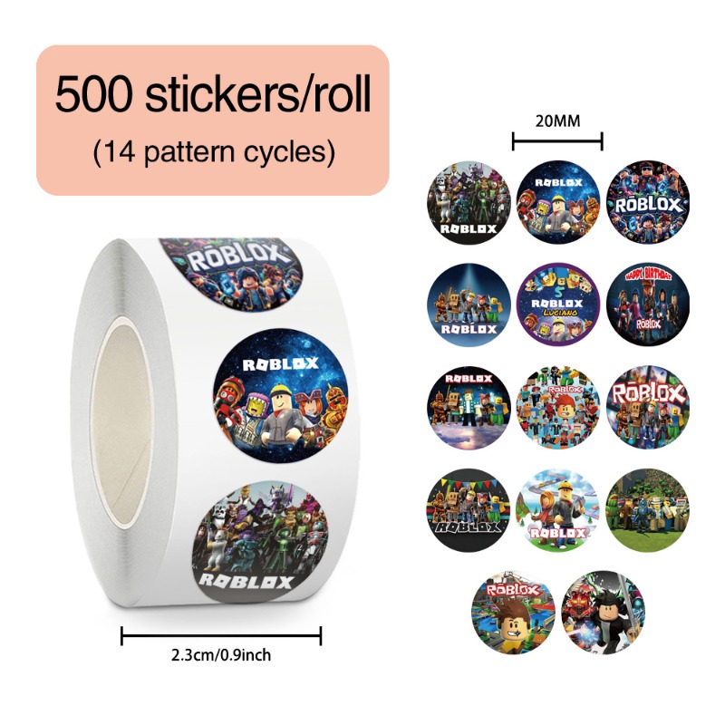 Gaming Accessories Roblox - Roblox Sticker 500Pcs/set Rotundity Helmet Notebook
