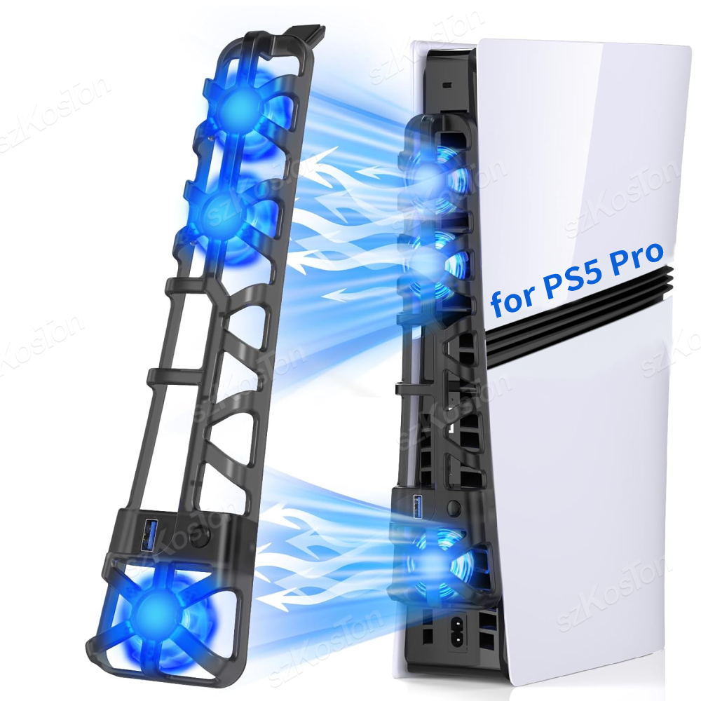 Gaming Accessories Lights - 3 High-speed Cooling Fan For PS5
