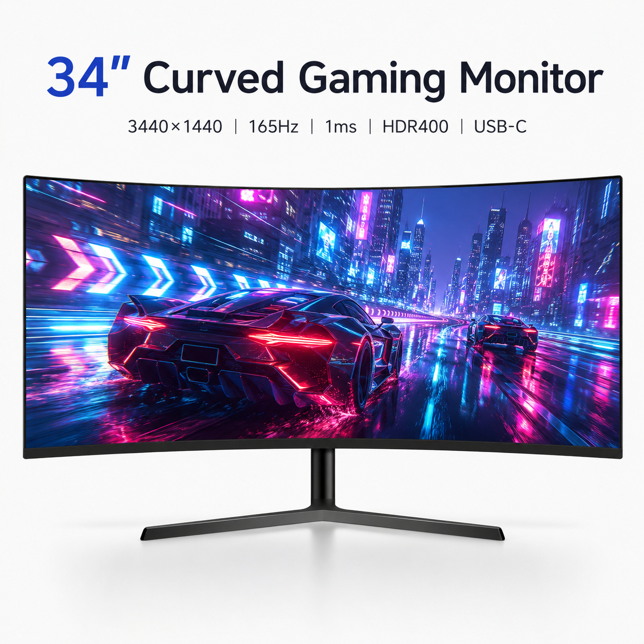 Monitor 144Hz 27Inch - Curved Gaming Monitor 24 27 32
