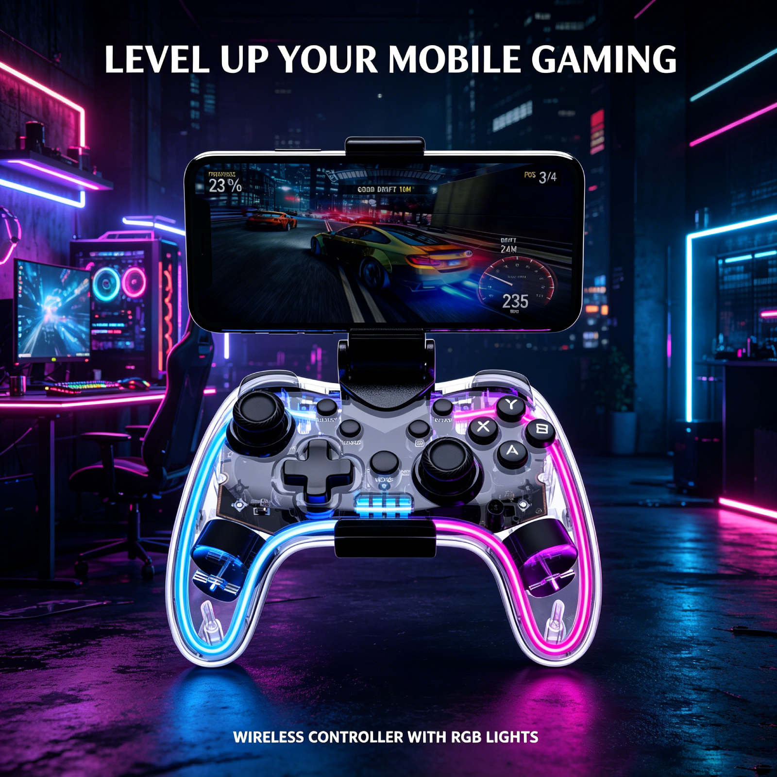 For Wireless Bluetooth Game Co - Gaming Accessories Lights ulasan dan harga