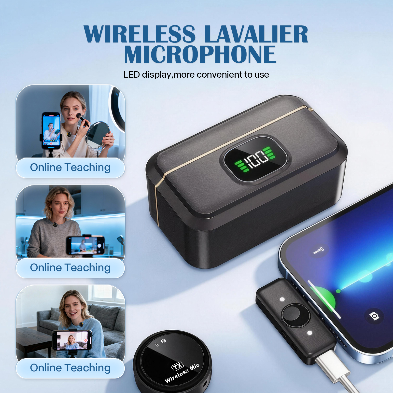 2 Pack Wireless Lavalier Micro - Gaming Accessories Iphone ulasan dan harga