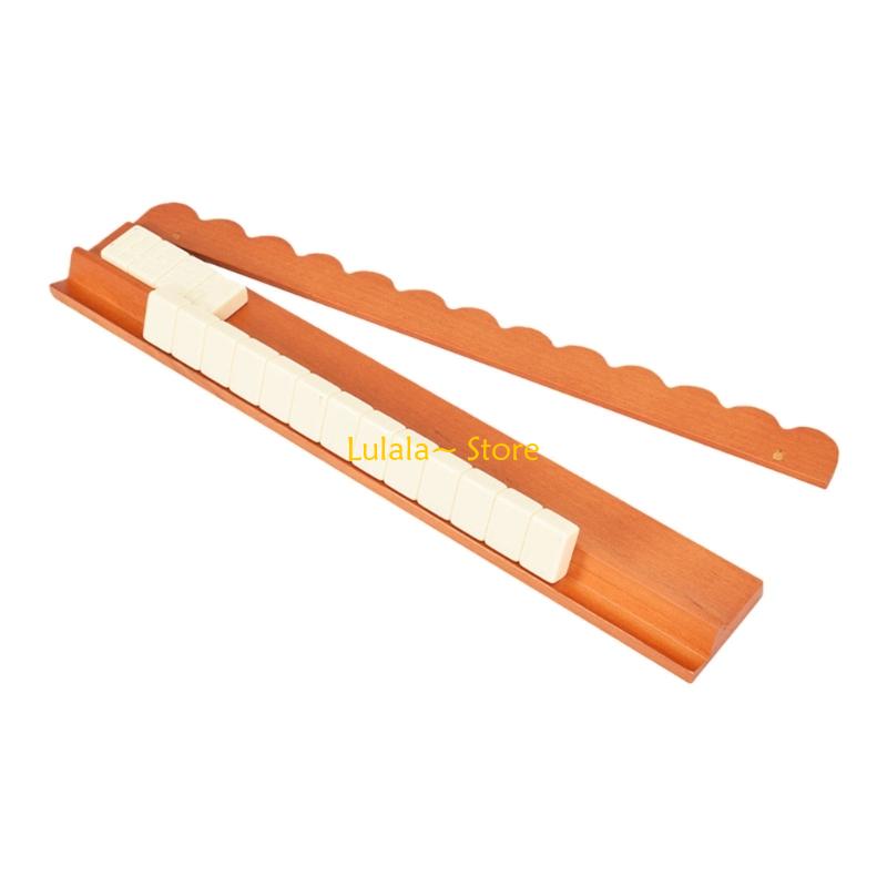 Y4QA 17inch Wooden Mahjong Rac - Gaming Accessories Rack ulasan dan harga