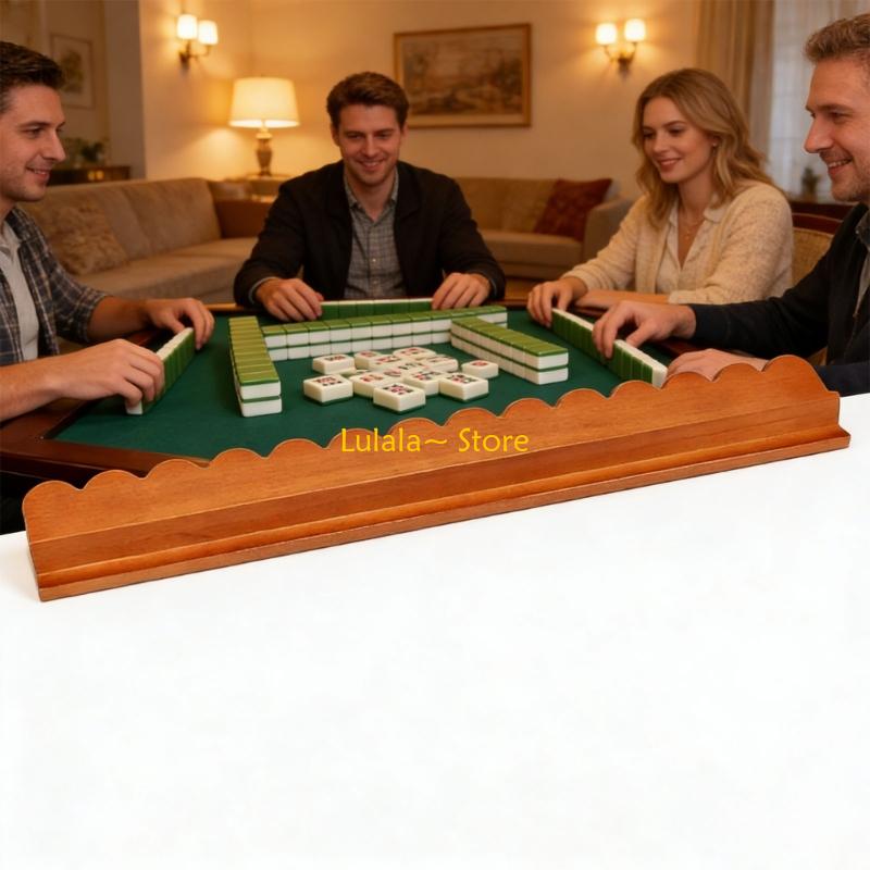 Y4QA 17inch Wooden Mahjong Rac - Gaming Accessories Rack ulasan dan harga