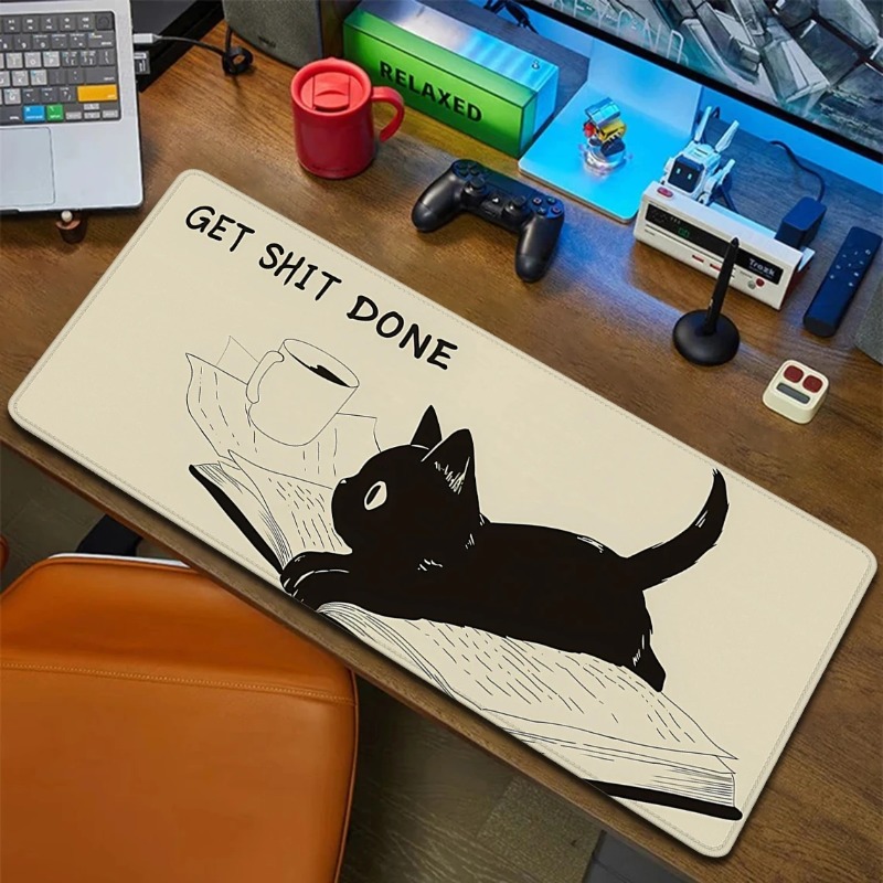 Coffee Mouse Pad Cute Cat Desk - Gaming Accessories Companies ulasan dan harga