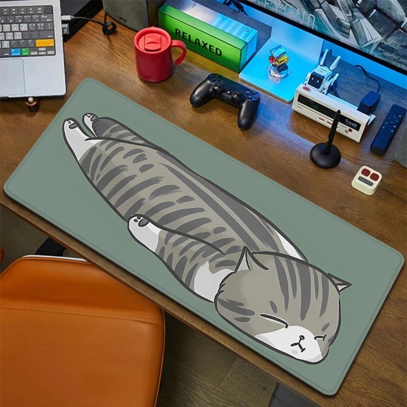 Coffee Mouse Pad Cute Cat Desk - Gaming Accessories Companies ulasan dan harga