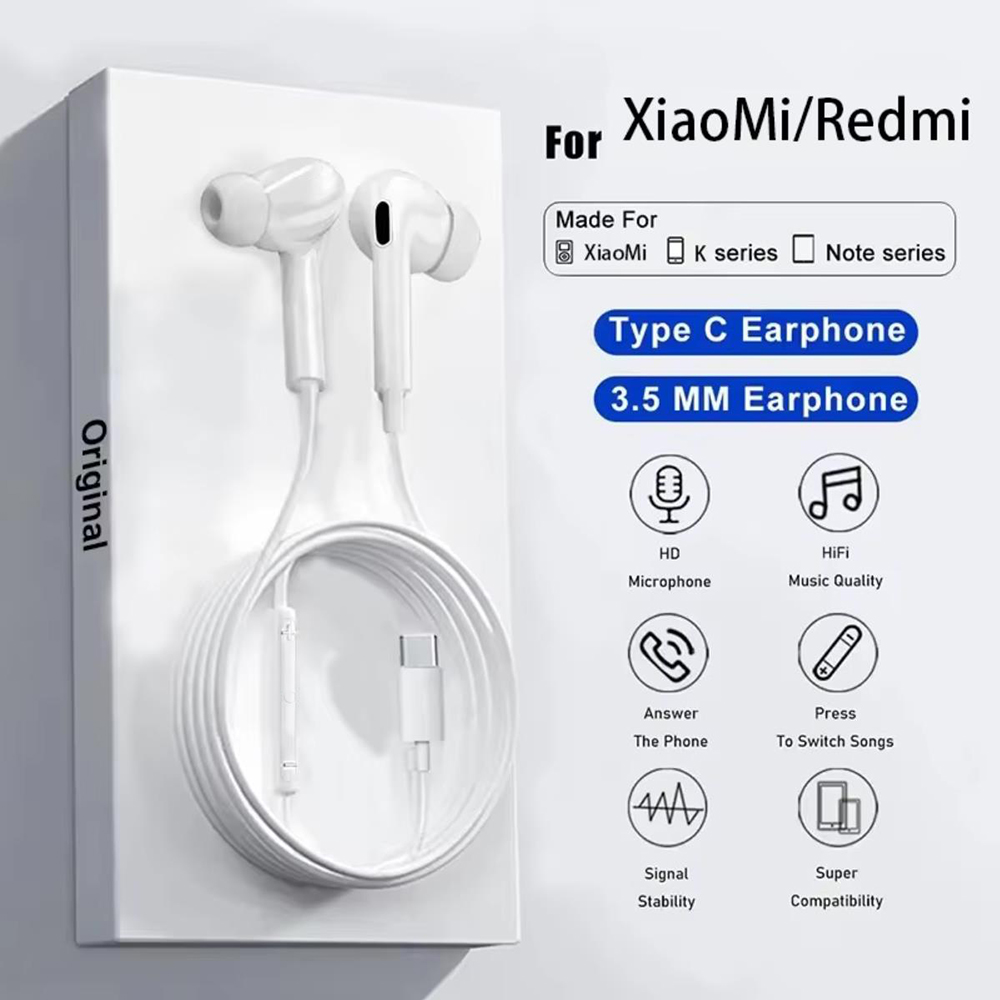 Original Type C Wired Earbuds  - Xiaomi Gaming Accessories ulasan dan harga