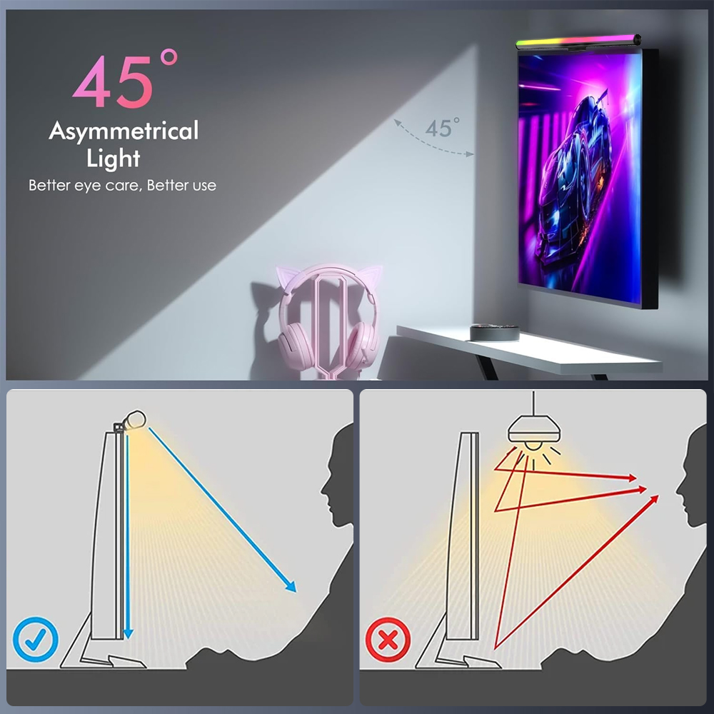 Screen Hanging Lamp Monitor Li - Gaming Accessories Lights ulasan dan harga