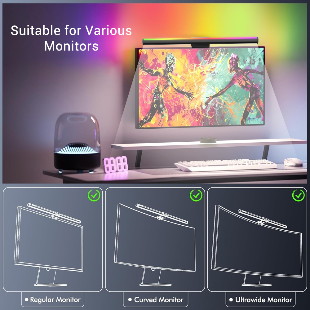 Screen Hanging Lamp Monitor Li - Gaming Accessories Lights ulasan dan harga