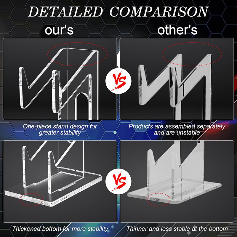 1pc Double-deck Acrylic Game C - Gaming Accessories Rack ulasan dan harga