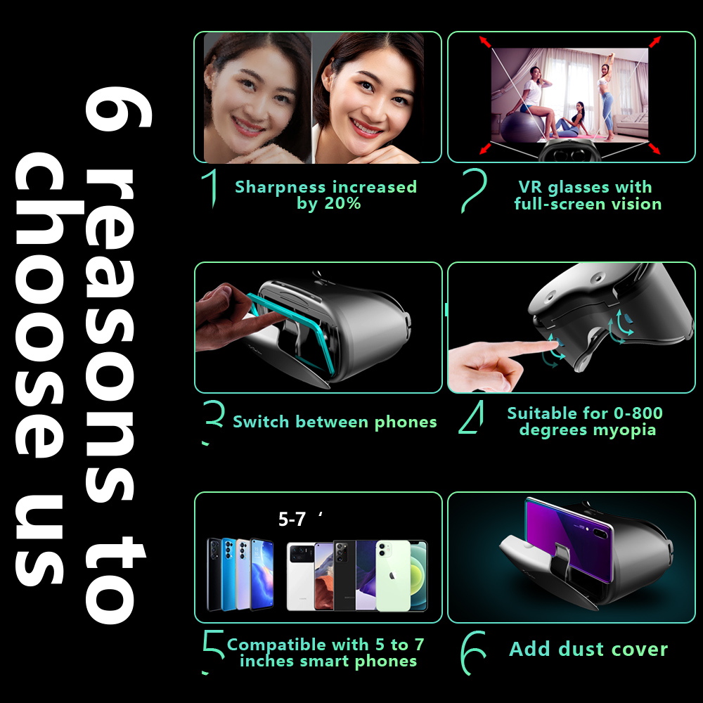 3D Virtual Reality VR Glasses  - Gaming Accessories Iphone ulasan dan harga