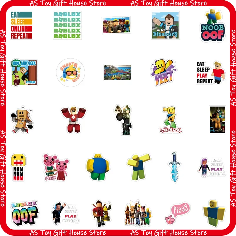 100 Pcs Roblox Stickers Self A - Gaming Accessories Roblox ulasan dan harga
