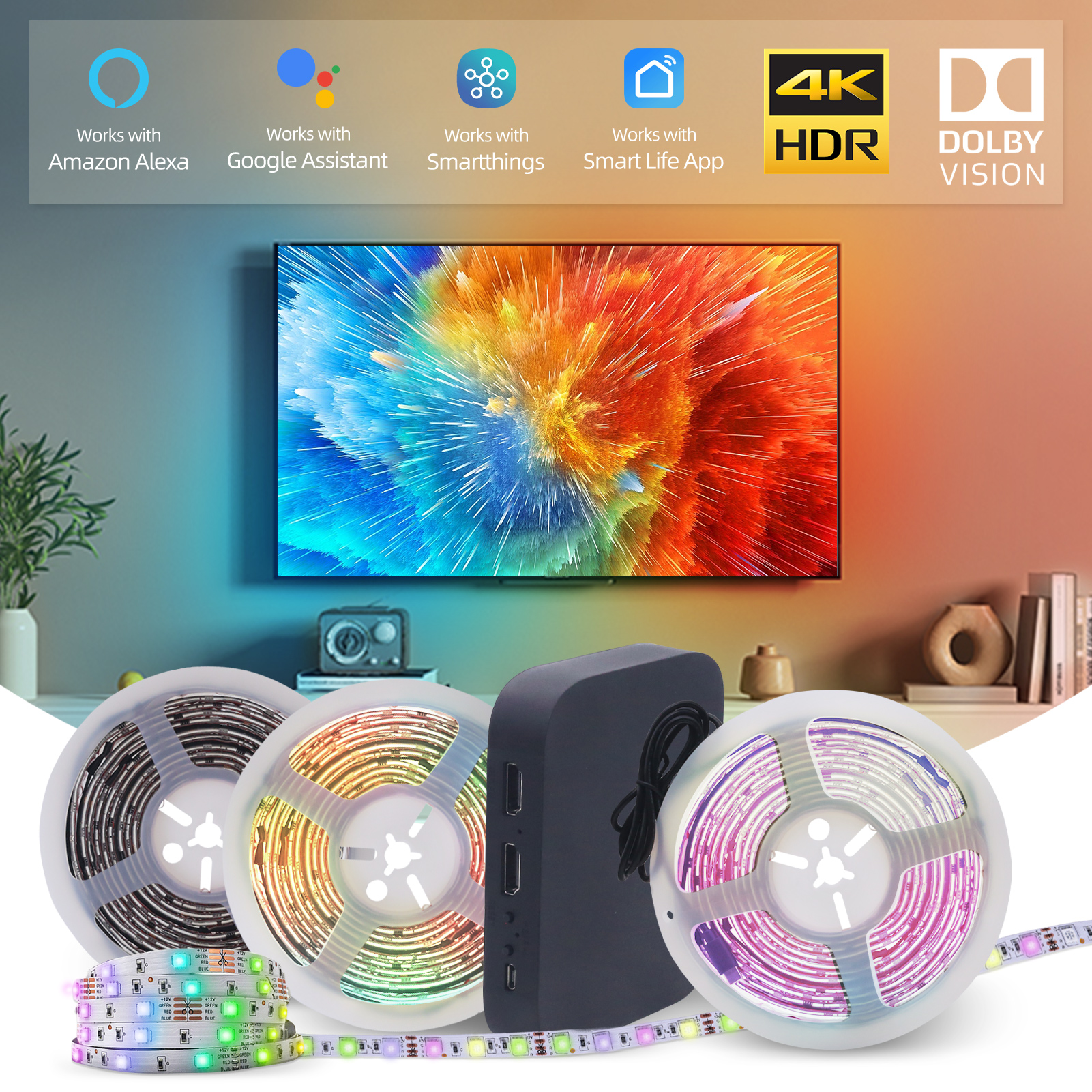 Smart AI Screen Sync Box Ambie - Gaming Accessories Lights ulasan dan harga