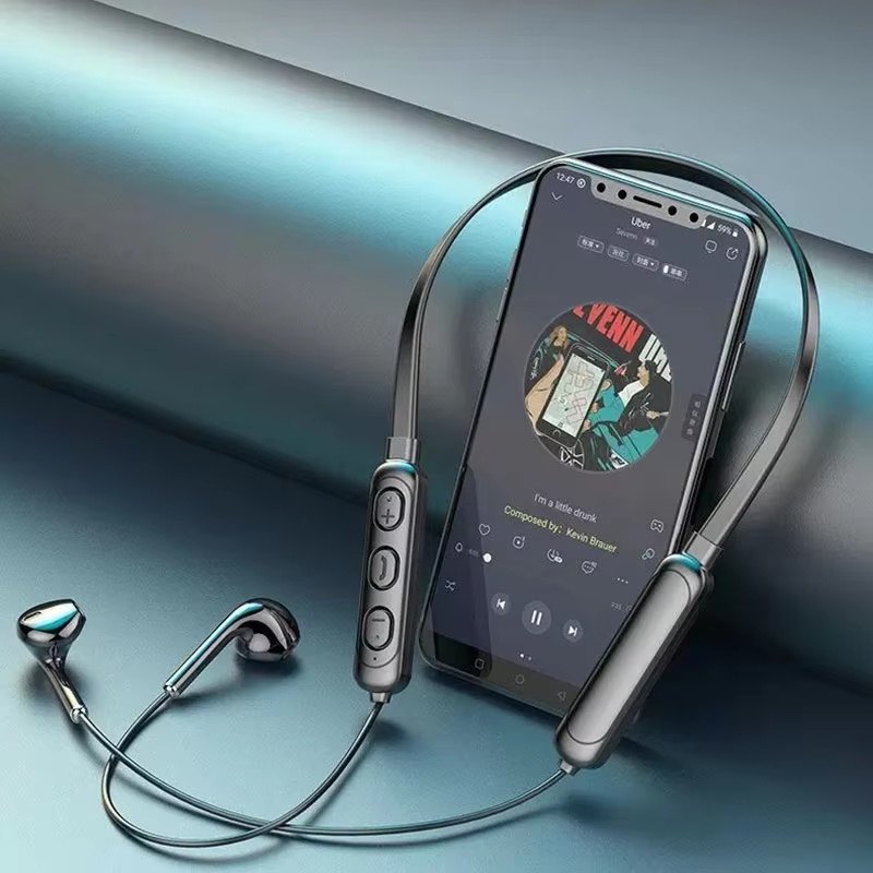 Neck Hanging Bluetooth Headset - Gaming Accessories Iphone ulasan dan harga