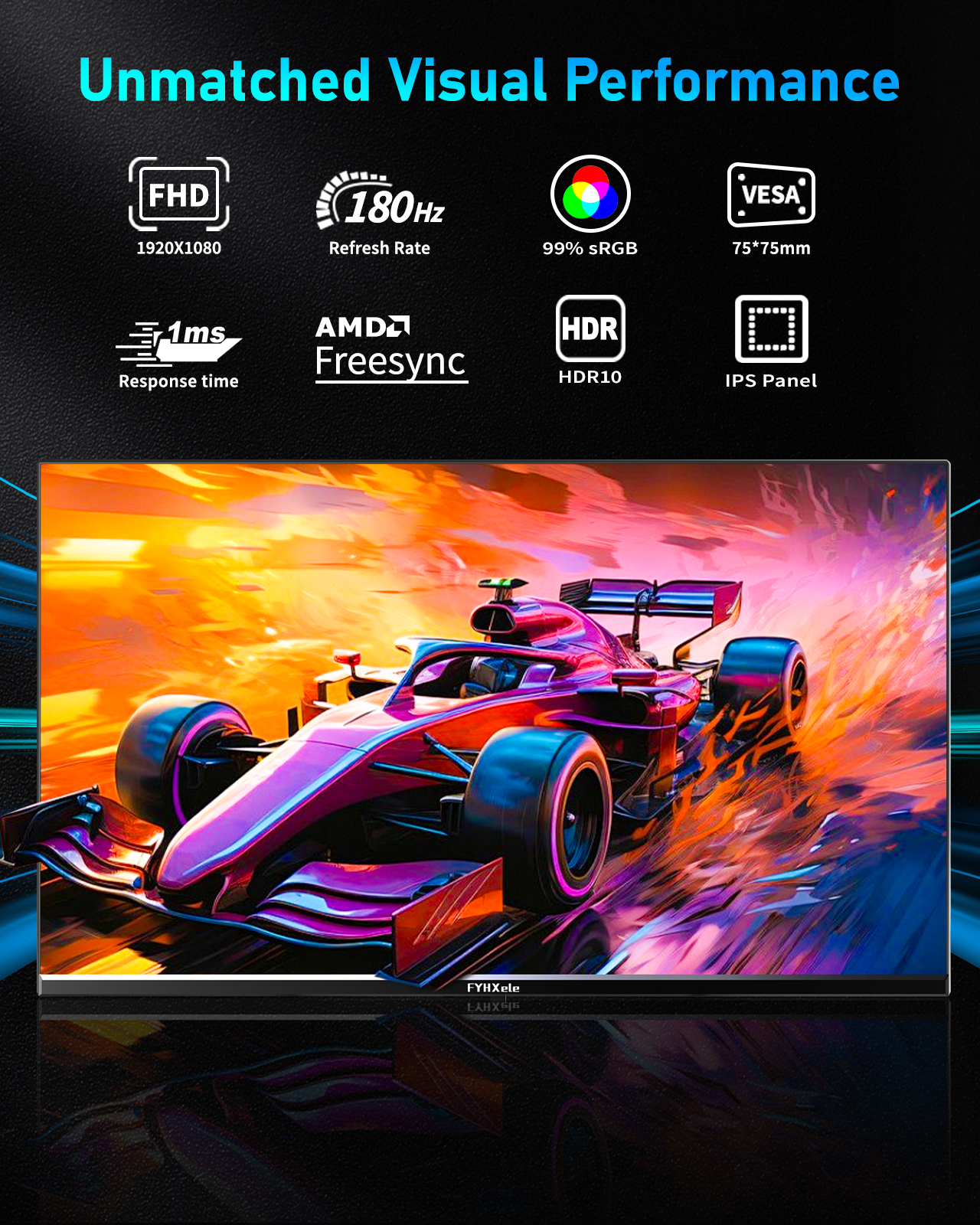 FYHXele 24Inch 180Hz Gaming Mo - Monitor 144Hz 27Inch ulasan dan harga