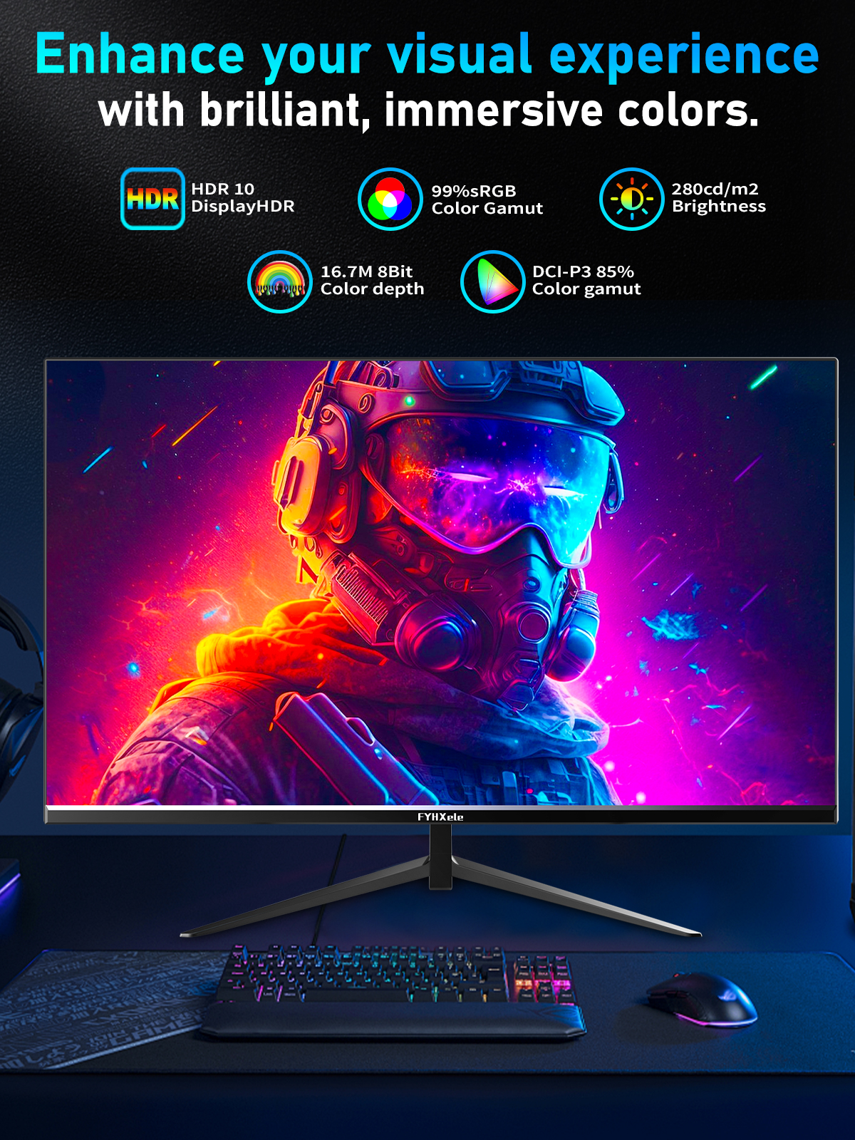 FYHXele 24Inch 180Hz Gaming Mo - Monitor 144Hz 27Inch ulasan dan harga