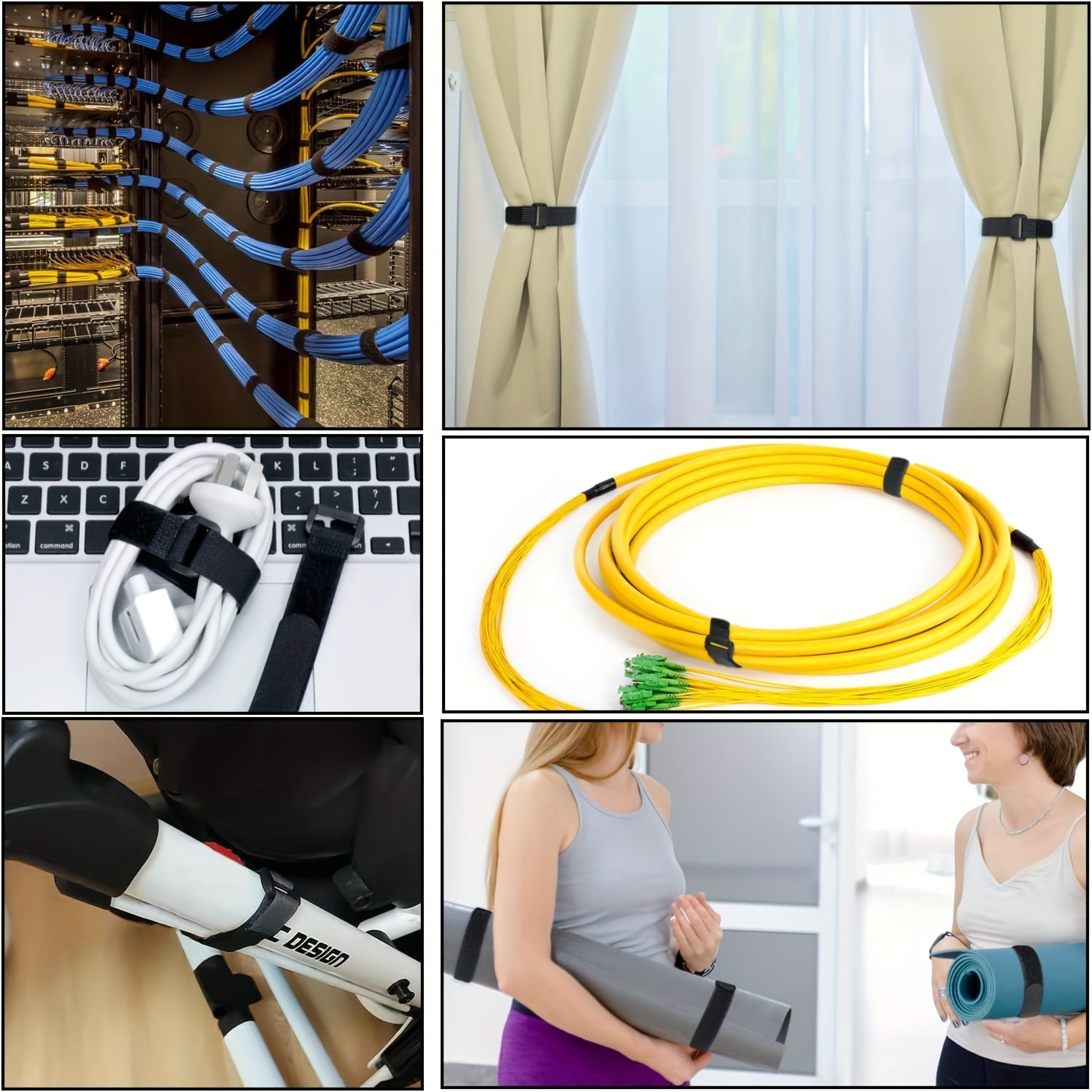 Velcros Straps Reusable Organi - Gaming Accessories Rack ulasan dan harga
