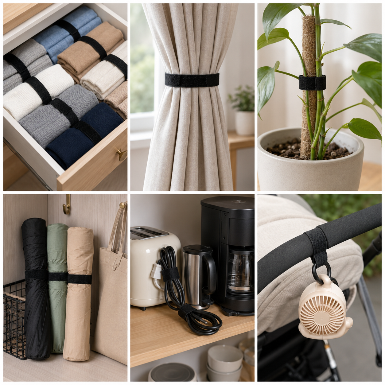 Velcros Straps Reusable Organi - Gaming Accessories Rack ulasan dan harga