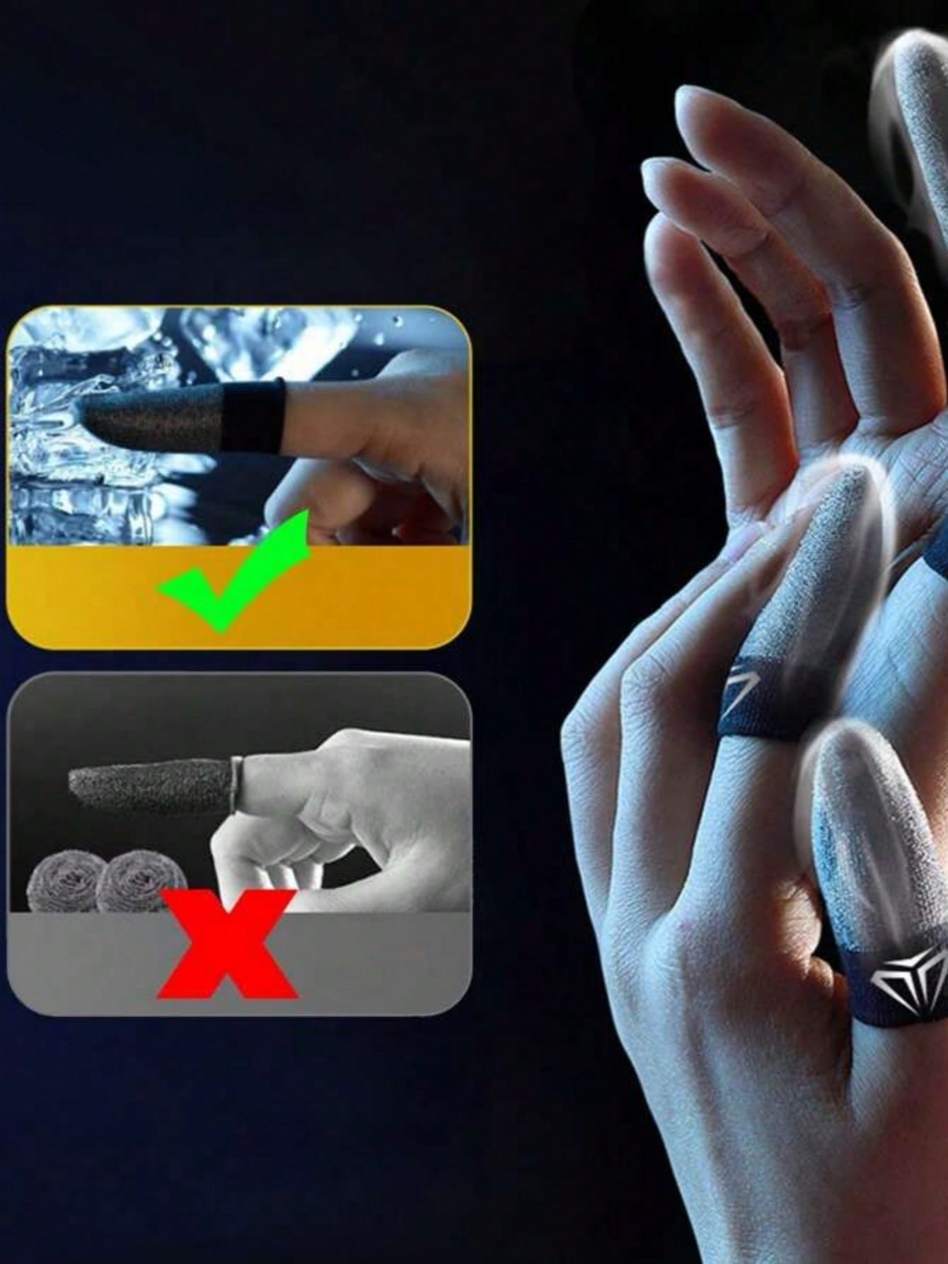 2 Pairs Anti-Slip Finger Cots  - Gaming Accessories Drawing ulasan dan harga