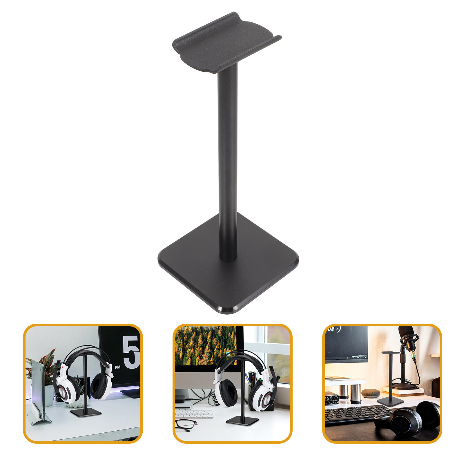 Headset Holder Weighed Stable  - Gaming Accessories Rack ulasan dan harga