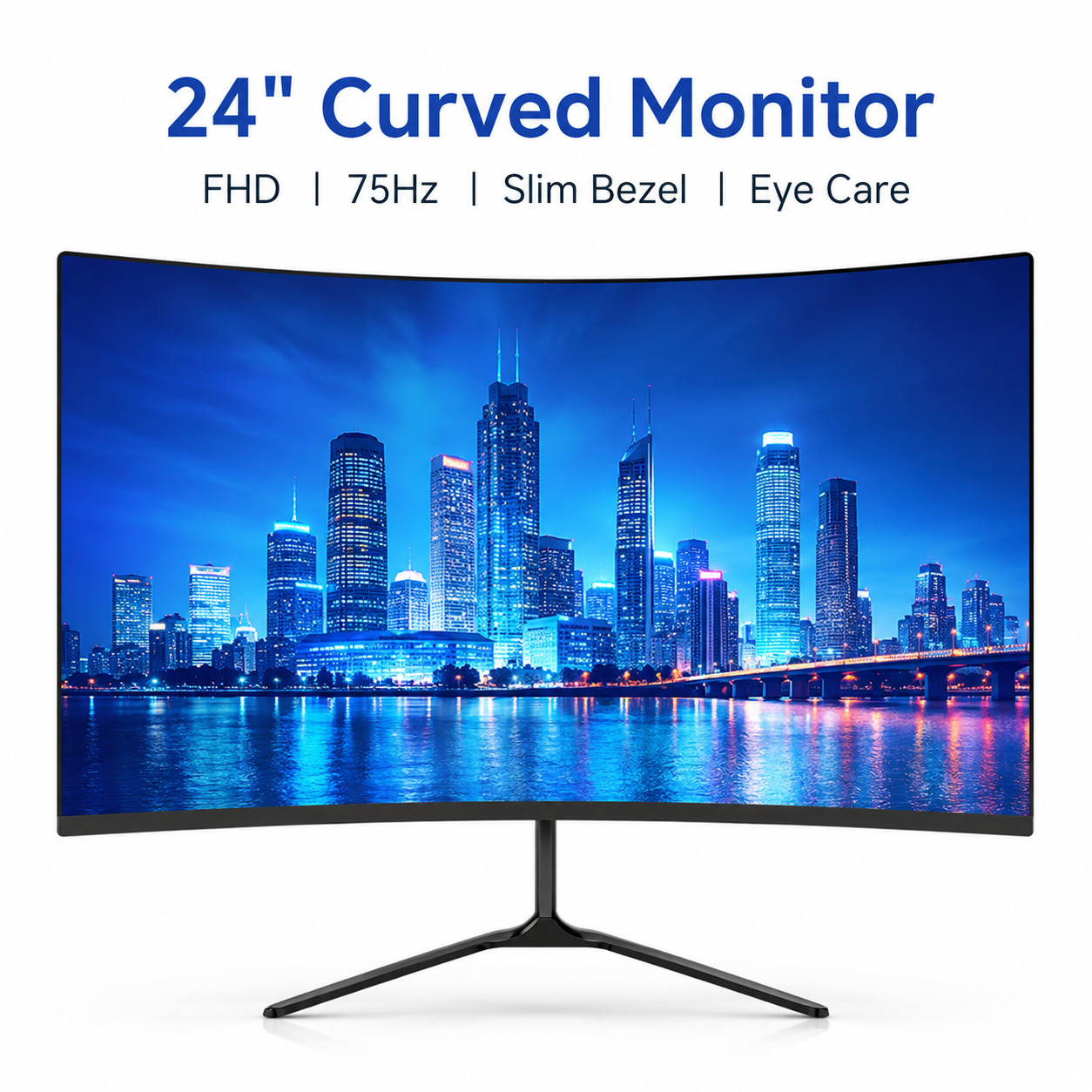Curved Gaming Monitor 24 27 32 - Monitor 144Hz 27Inch ulasan dan harga