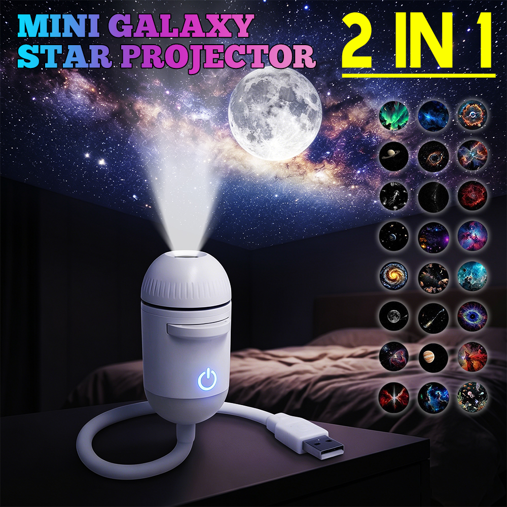 Galaxy Projector USB Night Lig - Gaming Accessories Lights ulasan dan harga